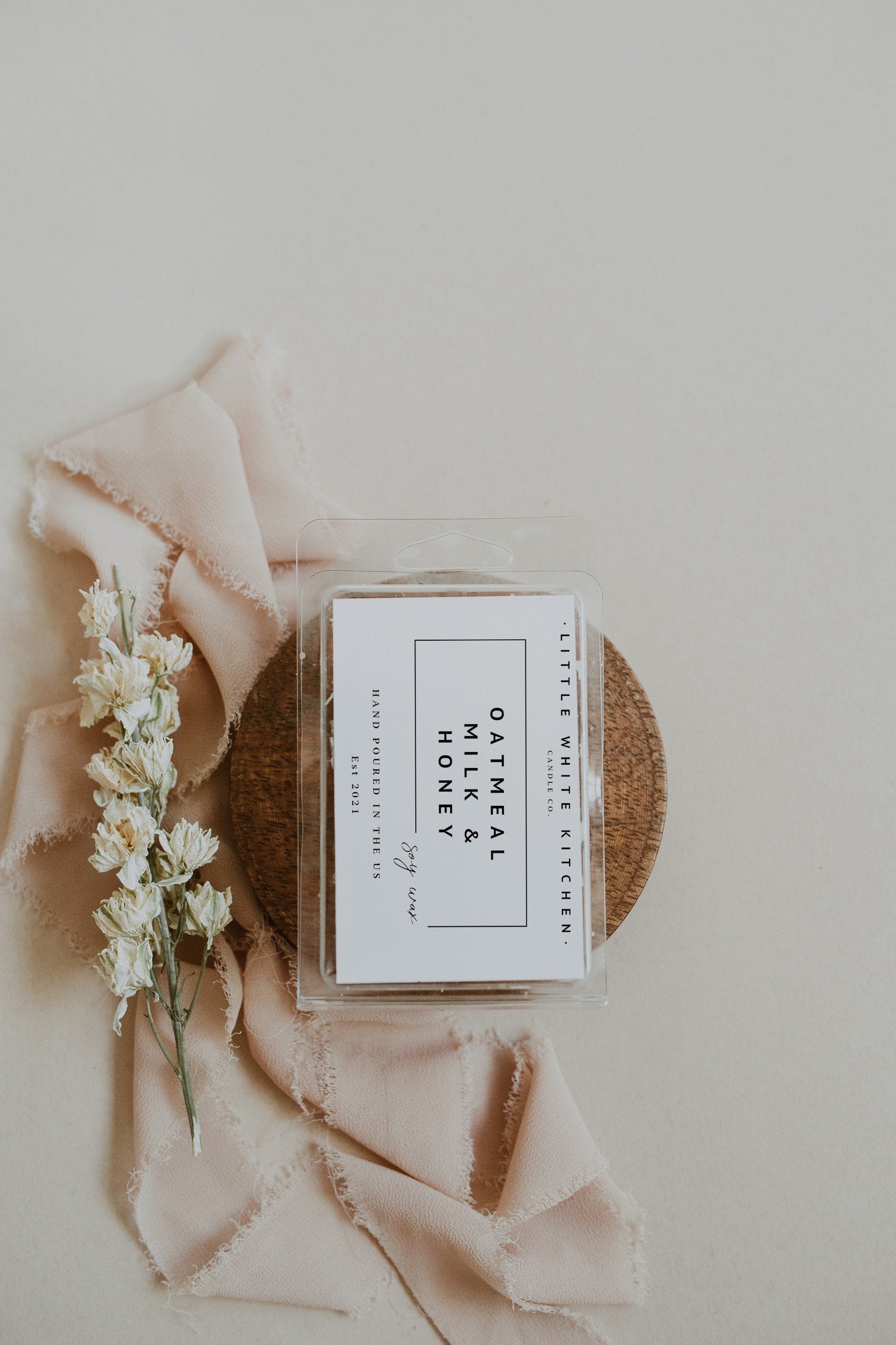 Oatmeal Milk and Honey Candle | Woodwick Soy Wax, Amber Jar