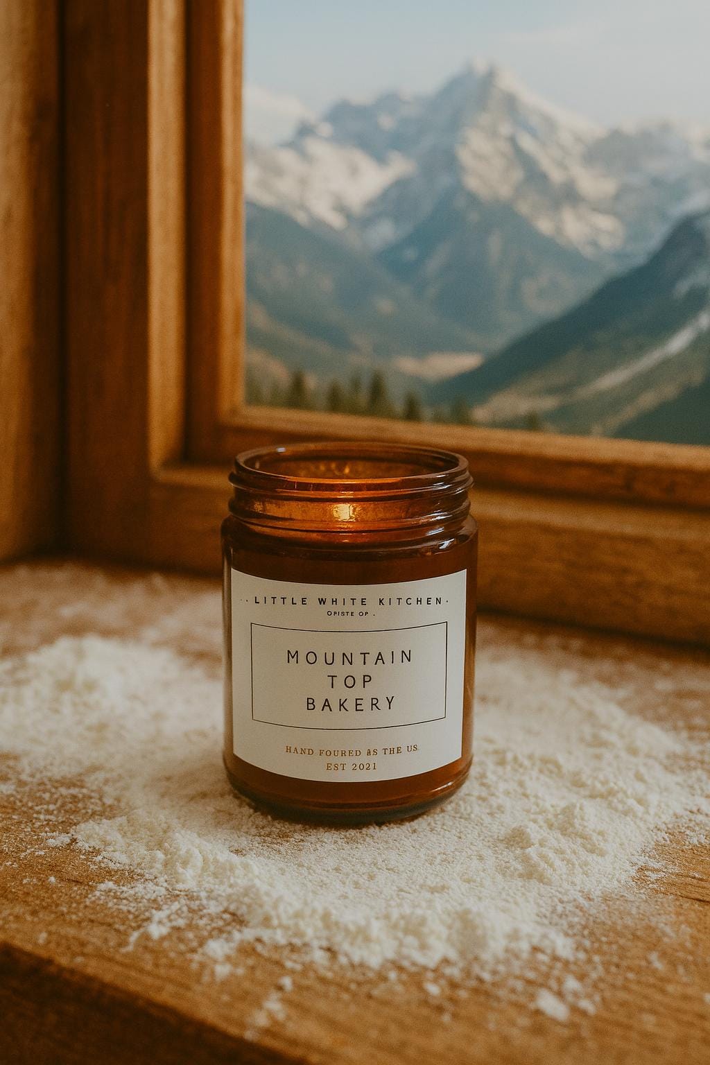Mountain Top Bakery Soy Wax Candle | Wood Wick, Fresh Pie Crust