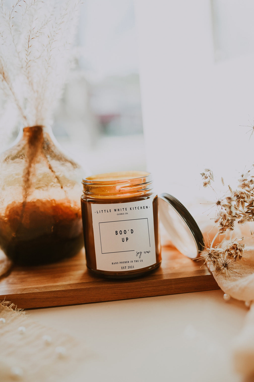 Boo’d Up Pumpkin Soy Wax Candle | Spiced, Earthy Halloween Scent