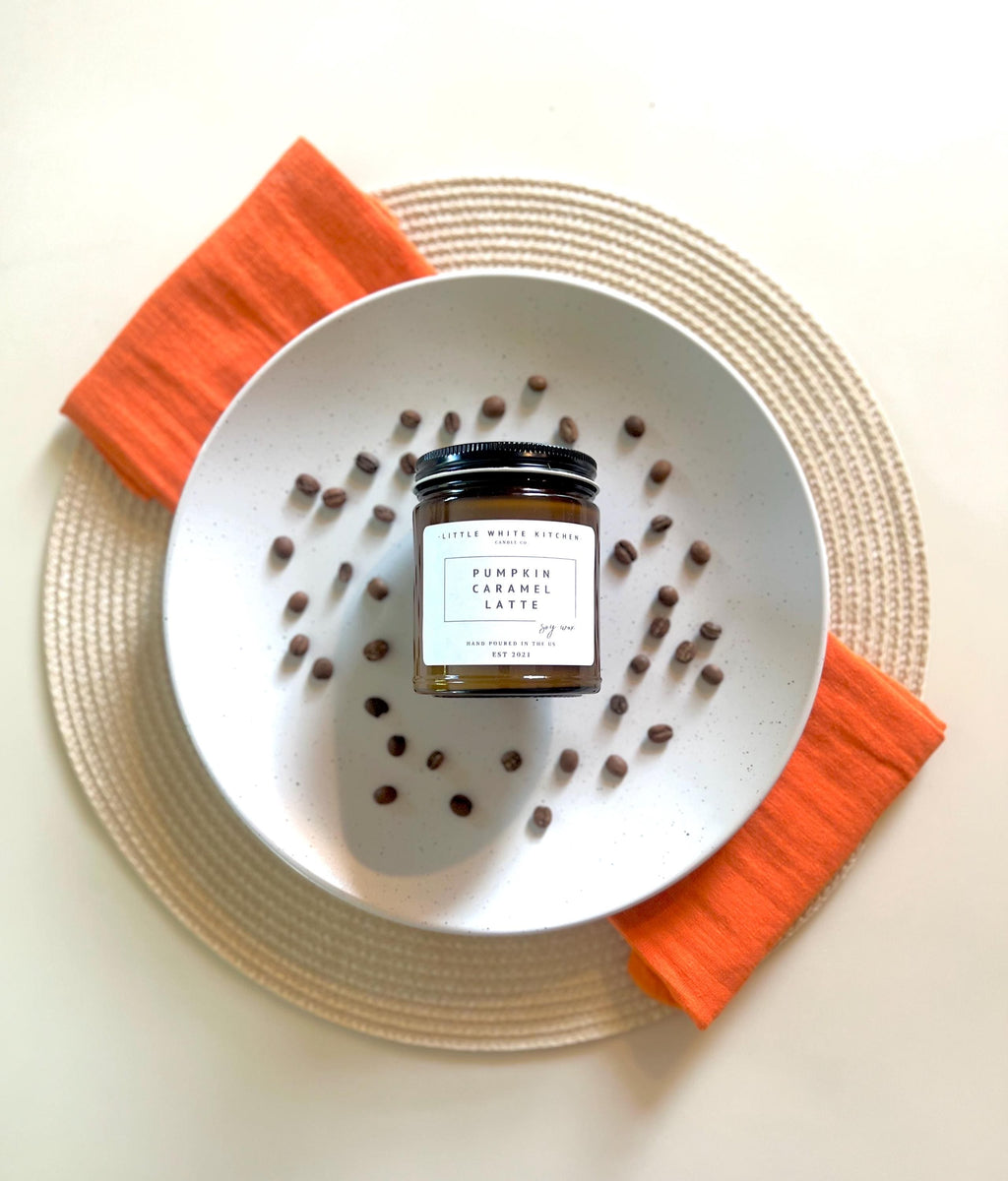 Pumpkin Caramel Latte Soy Candle | Wooden Wick, Fall Scent