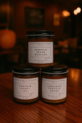Pumpkin Soy Candle Gift Set | Autumn Scented Wooden Wick Candles