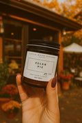Pecan Pie Scented Soy Candle, Wood Wick