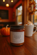 Pumpkin Caramel Latte Soy Candle | Wooden Wick, Fall Scent