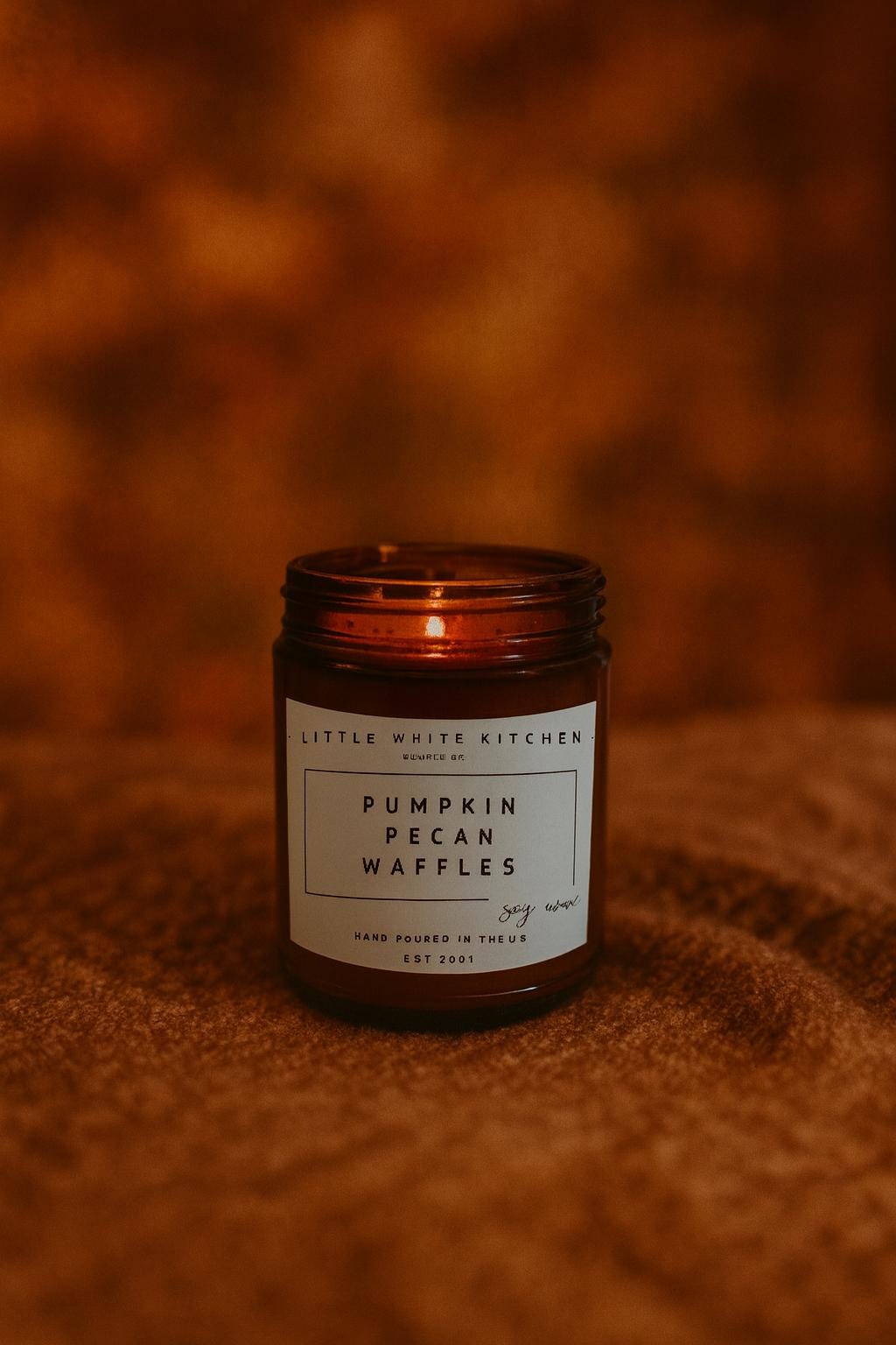 Pumpkin Pecan Waffles Candle | Handmade Soy Wax WoodWick